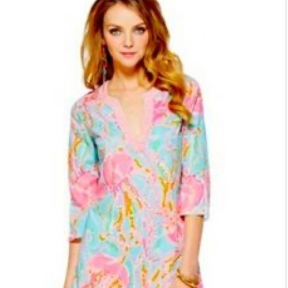 Lilly Pulitzer Courtney beaded cover up or tunic